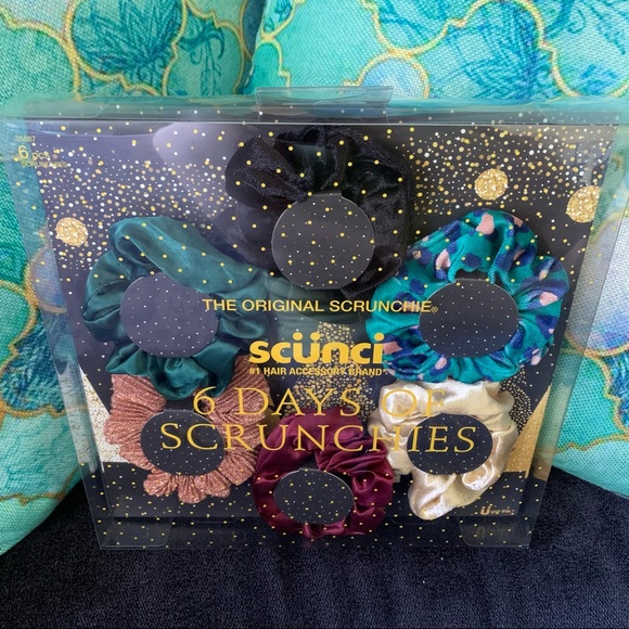 Pack Scunci Scrunchies 6 Trendy Styles New - Picture 1 of 9